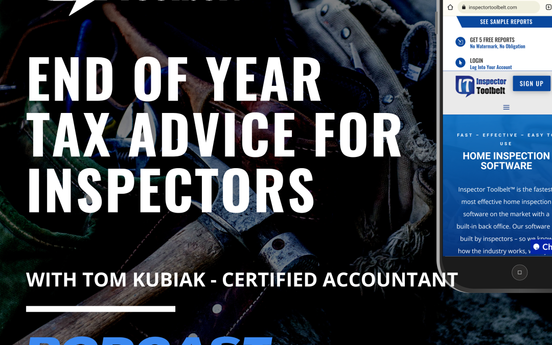 Tax Advice for Home Inspectors with Tom Kubiak of Accutax