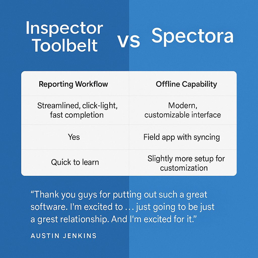 Inspector Toolbelt VS Spectora
