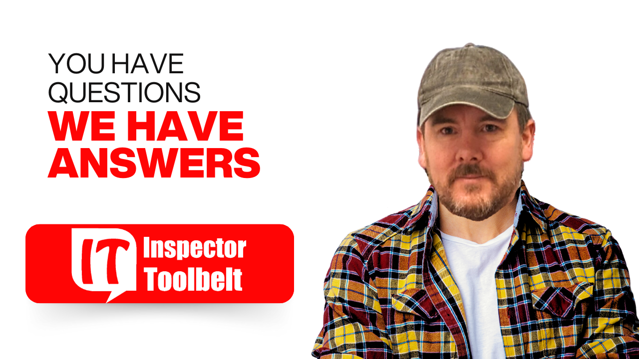 Ian Robertson of Inspector Toolbelt Talk answering listener questions in a Q&A episode about home inspection business success, marketing, branding, and investing.