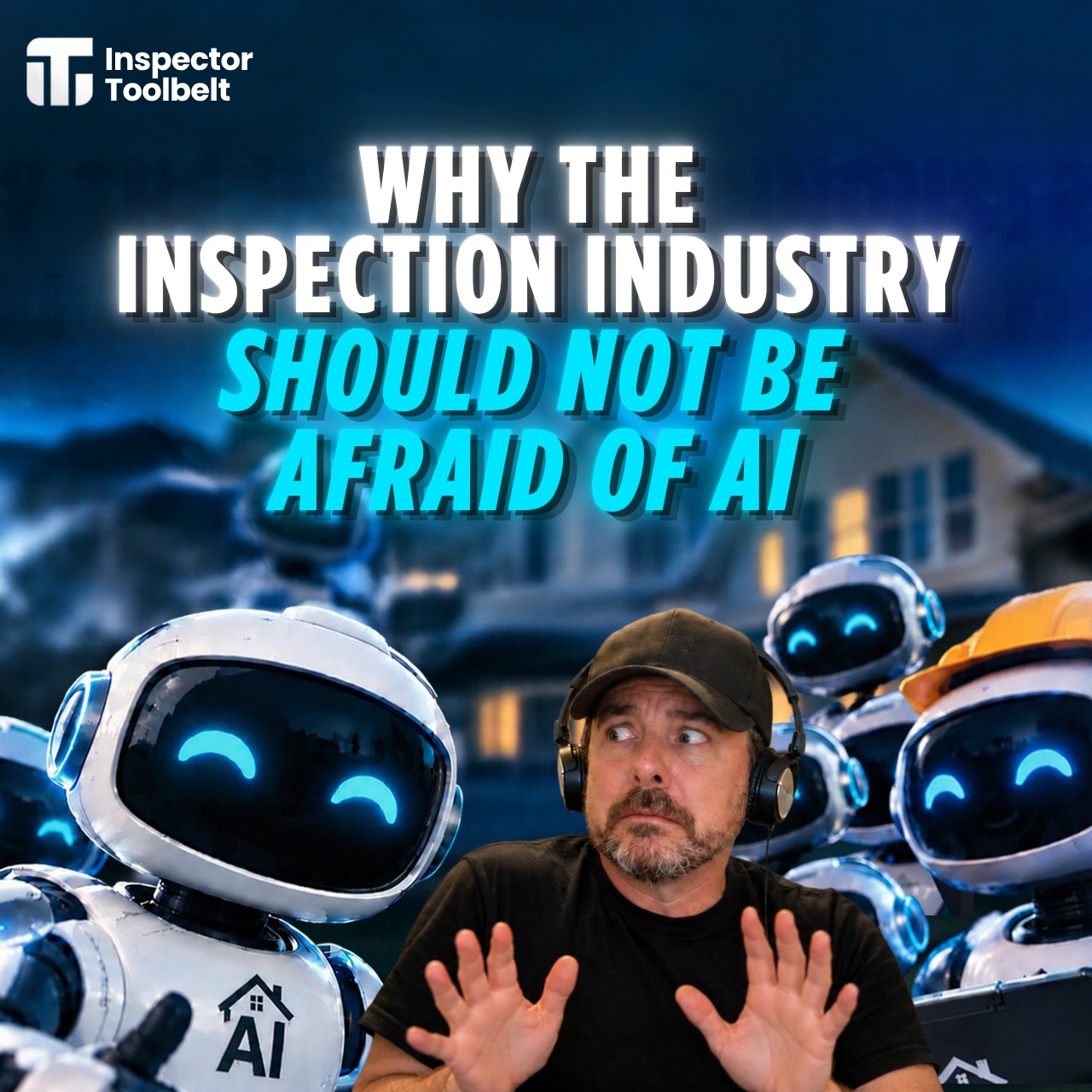 Ian Mayer of IM Home Inspections, left, and Inspector Toolbelt Talk host Ian Robertson, right, with the text “Million Dollar Success with Ian Mayer.”